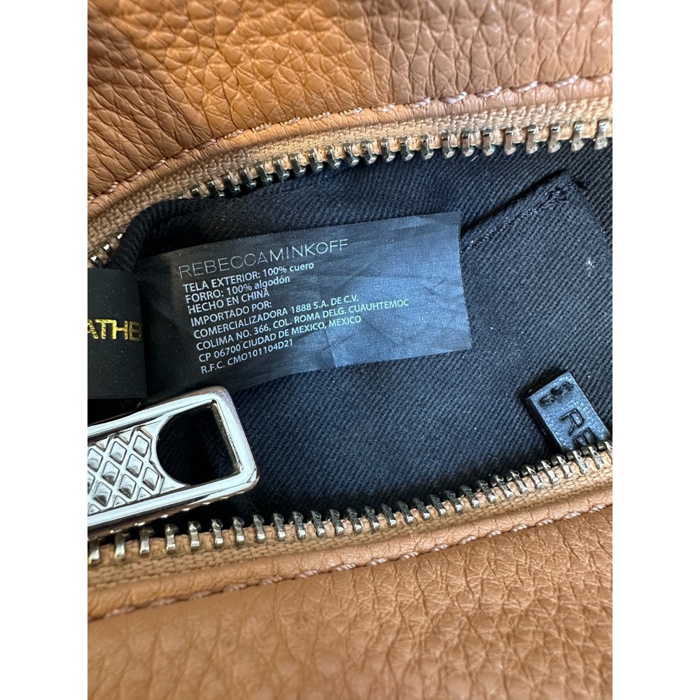 Rebecca Minkoff Backpack Purse Pebbled Leather Silver Hardware Fringe Tassel Bag - Picture 14 of 16